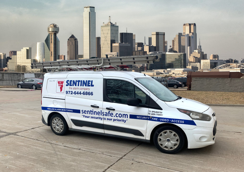 Sentinel the Alarm Company Truck | Home & Business Security Experts